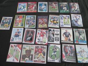 lot 46 image: 46. 25 Football Quarterback Cards...