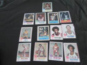 lot 51 image: 51. 1973-74 Topps Basketball Cards...