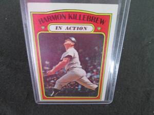 lot 57 image: 57. 1972 Topps Harmon killebrew Car...