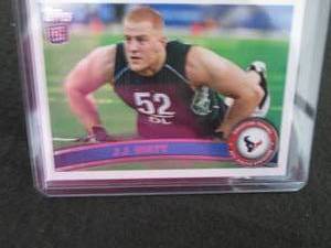 lot 64 image: 64. 2011 J.J Watt Topps Rookie Card...
