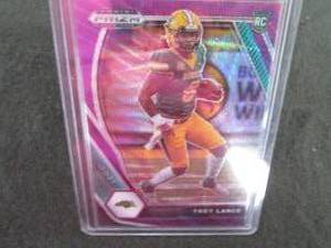 lot 79 image: 79. 2021 Prizm Red Cracked Ice Trey...