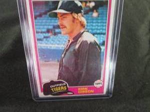 lot 122 image: 122. 1980 Topps Kirk Gibson Rookie ...