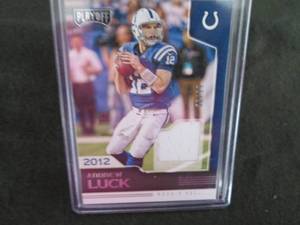 lot 130 image: 130. 2016 Andrew Luck Jersey Card...