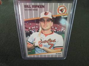 lot 137 image: 137. 1989 Fleer Bill Ripken Black B...