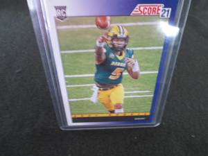 lot 138 image: 138. 2021 Score Trey Lance Rookie C...