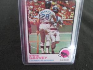 lot 152 image: 152. 1973 Topps Steve Garvey Card...