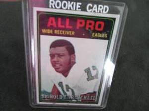 lot 156 image: 156. 1974 Topps Harold Carmichael R...