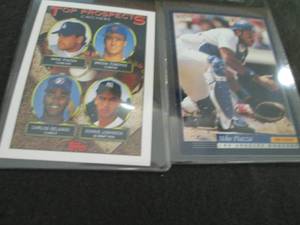 lot 166 image: 166. 2 Mike Piazza Rookie Cards...