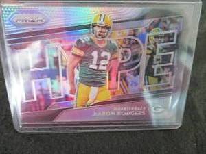 lot 178 image: 178. 2018 Prizm Aaron Rodgers Hype ...
