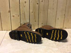 CAT Footwear Mens Idaho 6 in. Work Boots - Steel Toe - Walnut Size 10.5(M) Customer Returns See Pictures