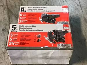 BESSEY 5 in. Multi-Purpose Rotating Pipe and Bench Vise with Swivel Base Customer Returns See Pictures