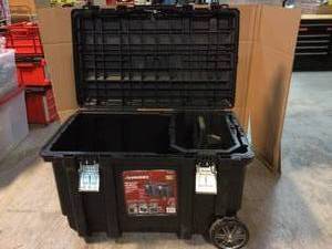 Husky 37 in. Rolling Tool Box Utility Cart Black Customer Returns See Pictures