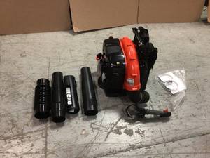 233 MPH 651 CFM 63.3cc Gas 2-Stroke Cycle Backpack Leaf Blower with Tube Throttle by ECHO Customer Returns See Pictures