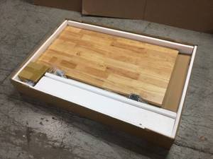 46 in. Adjustable Height Work Table in White by Husky Customer Returns See Pictures