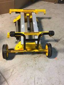 DEWALT 33 lbs. Heavy Duty Rolling Table Saw Stand with Quick-Connect Stand Brackets with 200lbs. Capacity Customer Returns See Pictures