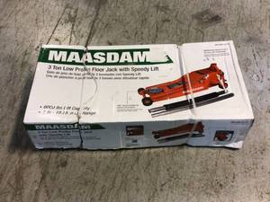 MAASDAM 3-TON LOW PROFILE FLOOR JACK W QUICK LIFT Customer Returns See Pictures