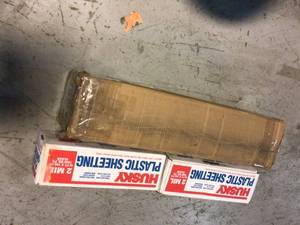 20 ft. x 100 ft. Black 4 mil Plastic Sheeting Customer Returns See Pictures