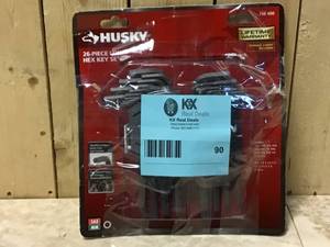 Husky SAEMetric Long Arm Hex Key Set (26-Piece) Customer Returns See Pictures