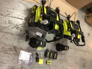 Lot of 2 40V HP Brushless 21 in. Cordless Single Stage Snow Thrower with (2) 5.0 Ah Batteries by RYOBI Customer Returns See Pictures
