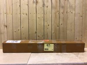 lot 20 image: 35 in. White Hook Rack with 6 and Satin Nickel Heavy Duty Hooks Customer Returns See Pictures