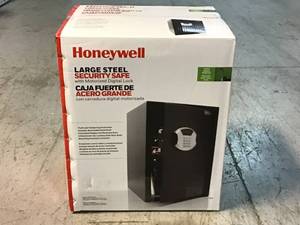 lot 28 image: Honeywell 2.87 cu. ft. Large Storage Capacity Steel Security Safe with Programmable Digital Lock Customer Returns See Pictures