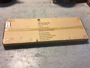 lot 39 image: Husky 2-Pack Steel Shelf Set in Red (47 in. W x 15 in. D) for Ready-to-Assemble 48 in. Freestanding Garage Cabinet Customer Returns See Pictures