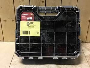 Husky 36-Compartment Interlocking Small Parts Organizer in Black (2-Pack) Customer Returns See Pictures