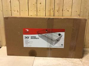 Norsk Slatwall 30 in. H Steel Basket Customer Returns See Pictures