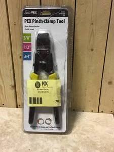 38 in., 12 in. and 34 in. PEX Quick-Cinch Clamp Tool Customer Returns See Pictures