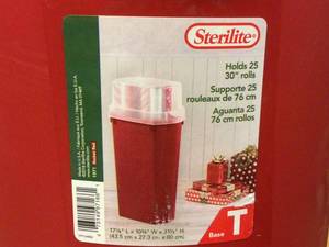 Sterilite 30 Inch Christmas Holiday Gift Wrapping Paper Storage Box Container Customer Returns See Pictures