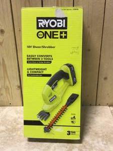 RYOBI ONE 18V Cordless Battery Grass Shear and Shrubber Trimmer Customer Returns See Pictures