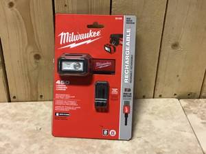 Milwaukee 450 Lumens Internal Rechargeable Magnetic Headlamp and Task Light Customer Returns See Pictures