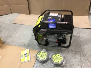 4000-Watt Gasoline Powered Digital Inverter Generator with CO Shutdown by RYOB Customer Returns See Pictures