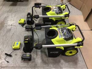Lot of 2 Assorted Ryobi 40V  SnowBlowers Customer Returns See Pictures