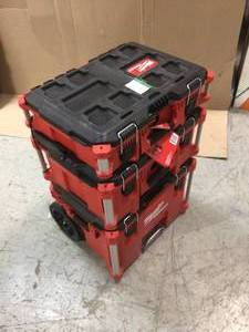 PACKOUT 22 in. Modular Tool Box Storage System by Milwaukee Cusotmer Returns See Pictures