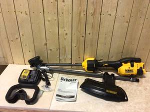 DEWALT FLEXVOLT 60-Volt MAX Lithium- Ion Electric Cordless Attachment Capable String Trimmer TOOL ONLY&nbsp&nbspCustomer Returns See Pictures