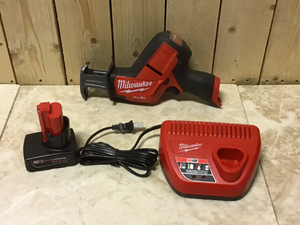 Milwaukee M12 FUEL 12-Volt Lithium-Ion Brushless Cordless HACKZALL Reciprocating Saw Kit w One 4.0Ah Batteries Charger &amp Tool Bag&nbsp&nbspCustomer Returns See Pictures