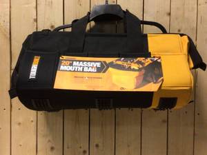 TOUGHBUILT Massive Mouth 20 in. Contractor Tool Bag with 65-Pockets in Black&nbsp&nbspCustomer Returns See Pictures