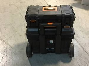 RIDGID 22 in. Pro Gear Cart Tool Box in Black&nbsp&nbspCustomer Returns See Pictures