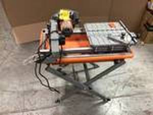 9 Amp Corded 7 in. Wet Tile Saw with Stand by RIDGID Cusotmer Returns See Pictures