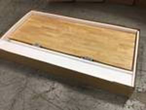 62 in. Adjustable Height Work Table in White by Husky Customer Returns See Pictures