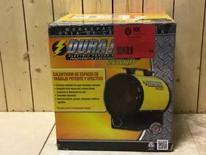 lot 54 image: DuraHeat 4800 Watt, 16,400 Btu, 220 Volt Mountable Or Portable Electric Fan Forced Air Heater Customer Returns See Pictures
