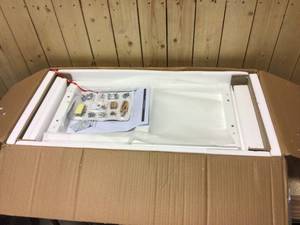 lot 69 image: Elegant Home Fashions Simon 26 in. W x 13 in. D x 32 in. H Bathroom Linen Storage Floor Cabinet with 2-Shutter Doors in White Customer Returns See Pictures