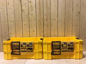 lot 89 image: DEWALT TOUGHSYSTEM 2.0 Deep Tray (2-Pack) Customer Returns See Pictures