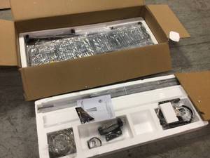 lot 111 image: 40,000 BTU Mocha Quartz Glass Tube Patio Flame Heater by Legacy Heating Customer Returns See Pictures