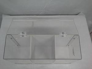 lot 3 image: Transparent Plastic Tissue Dispenser