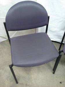 lot 10 image: Globe Reception Office Chair (Set of 3)