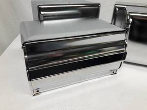 lot 46 image: Polished Stainless Steel Paper Towel Dispensers. Set of 4. 