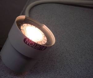lot 5 image: MRSP $900 Philips Burton 0940120160 Wall Mount Medical Exam Light With Floating Arm - Great Working Condition