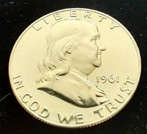 1961 Proof Franklin Half Dollar